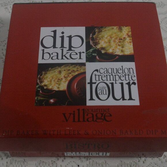 Dip Baker Ceramic Caquelon with Dip Mix New in Box - Picture 3 of 6